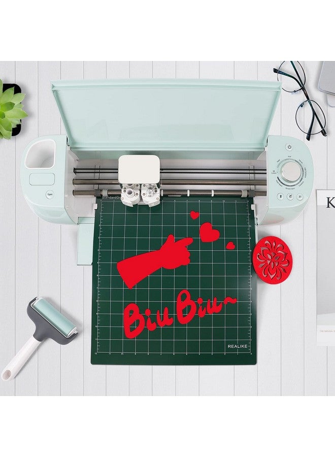 REALIKE Variety Cutting Mat For Cricut Maker 3/Maker/Explore 3/Air 2/Air/Onestandardgrip/Lightgrip/Stronggrip/Fabricgrip Multiple Adhesive 12X12 Inch Cricket Cut Mats For Cricut 5 Pack - Image 4