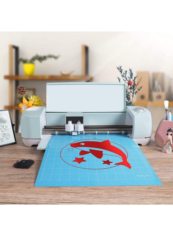 REALIKE Variety Cutting Mat For Cricut Maker 3/Maker/Explore 3/Air 2/Air/Onestandardgrip/Lightgrip/Stronggrip/Fabricgrip Multiple Adhesive 12X12 Inch Cricket Cut Mats For Cricut 5 Pack - Image 5