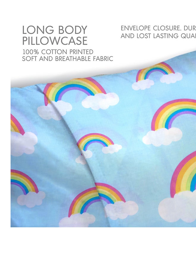 Hotel Linen Klub Hotel Linen Klub 1PC  Long Body  Pillowcase - 100% Cotton Rainbow Sky Printed  with envelope closure, Soft and Durable Quality, Size : 45 x 125cm  - Image 3