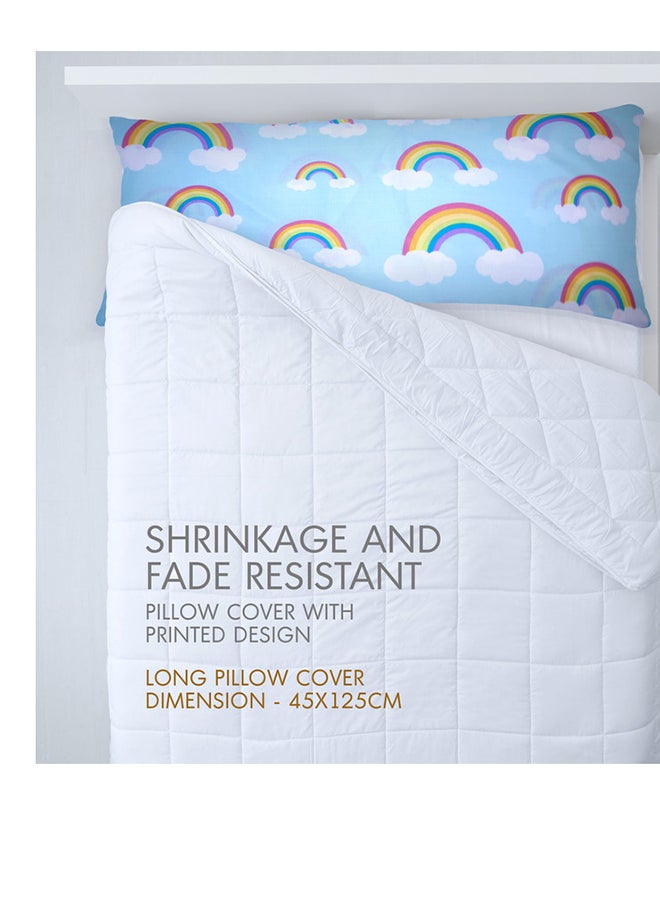 Hotel Linen Klub Hotel Linen Klub 1PC  Long Body  Pillowcase - 100% Cotton Rainbow Sky Printed  with envelope closure, Soft and Durable Quality, Size : 45 x 125cm  - Image 5