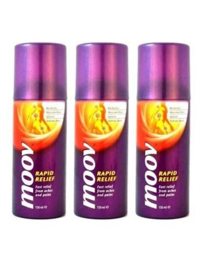Moov Pack Of 3 Rapid Relief Spray - Image 1