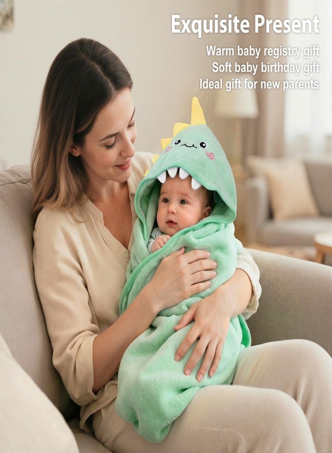 CandyHome 9 PCS Baby Bath Towels for Infants Toddlers, 3 PCS Animal Hooded Baby Towels & 6 PCS Washcloths Set, Ultra Absorbent Soft Cute Newborn Bath Essentials Gifts for Boys & Girls - Image 5