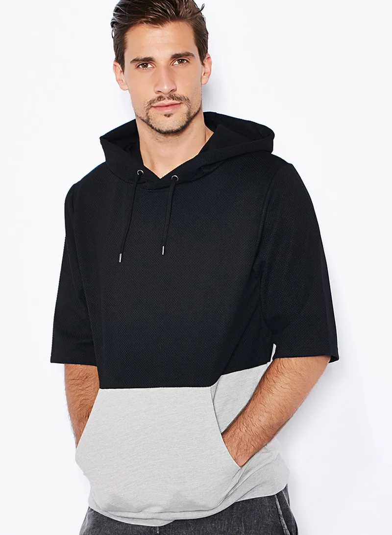 TOPMAN Cut Sew Hoodie