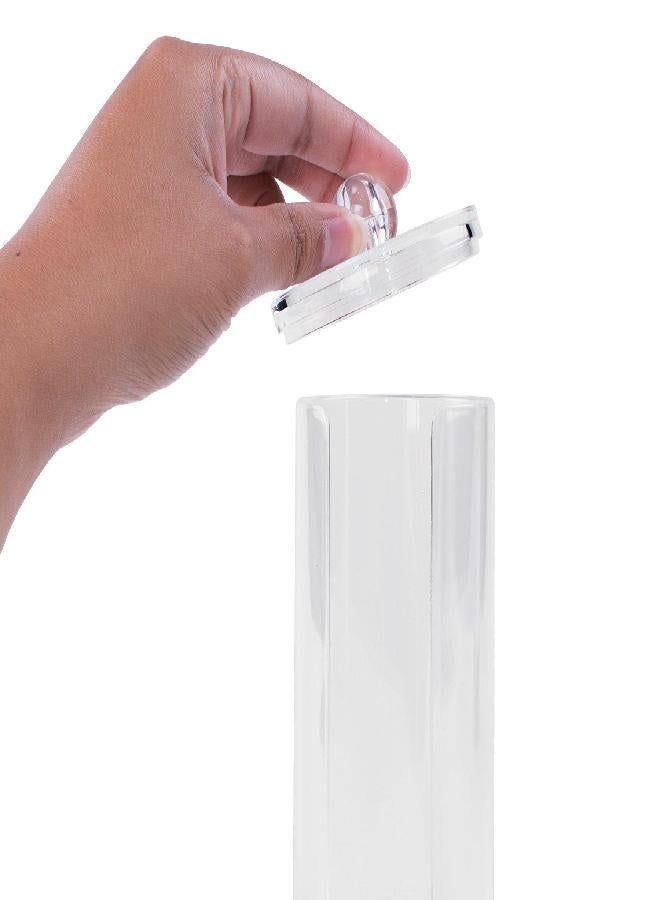 Super Z Outlet Cosmetic Cotton Pad Rounds Holder Makeup Removers Clear Acrylic Organizer Storage Display Rack - Image 2