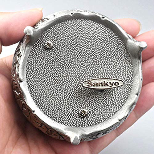 ROSIKING Round Emboss Alloy Metal Music Box Wind Up Antique Jewelry Musical Boxes Christmas Birthday Valentine's Day Gifts Plays You are My Sunshine - Image 2