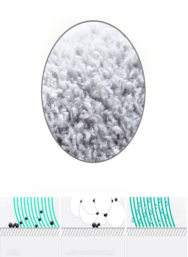Rinakou 6 Pack 9 Inch Square Microfiber Mop Pad Refill Compatible with True & Tidy SPIN-800 TrueClean Mop M16 Spin Mop and Most Square Spin Mop & Bucket - Image 5