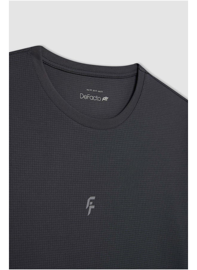 DeFacto - Man Slim Fit Crew Neck Short Sleeve Knitted T-Shirt - Image 1