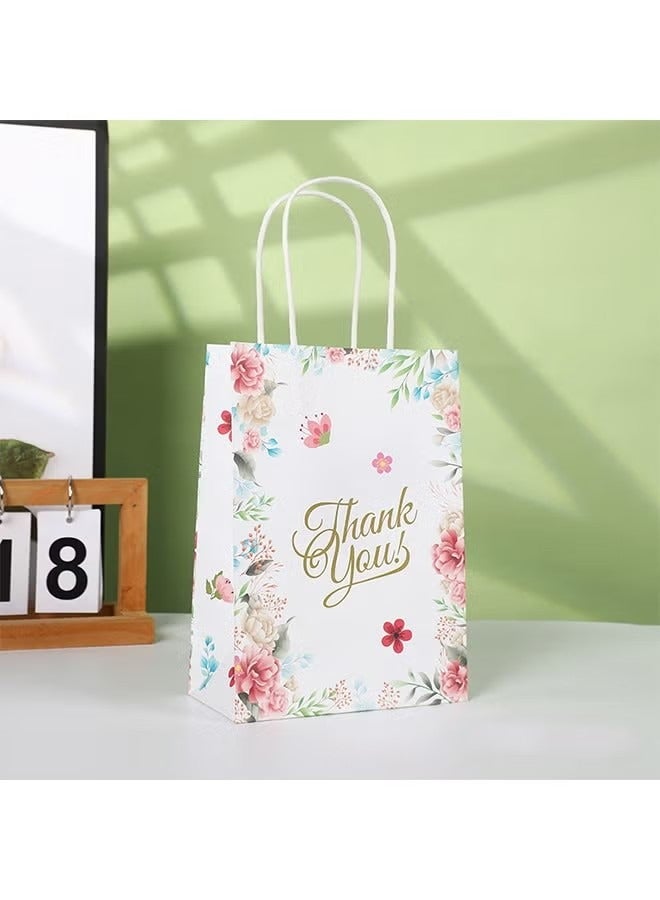 4-PCS Gift Bags Multicolour Thank You 21*8*15 - Image 4