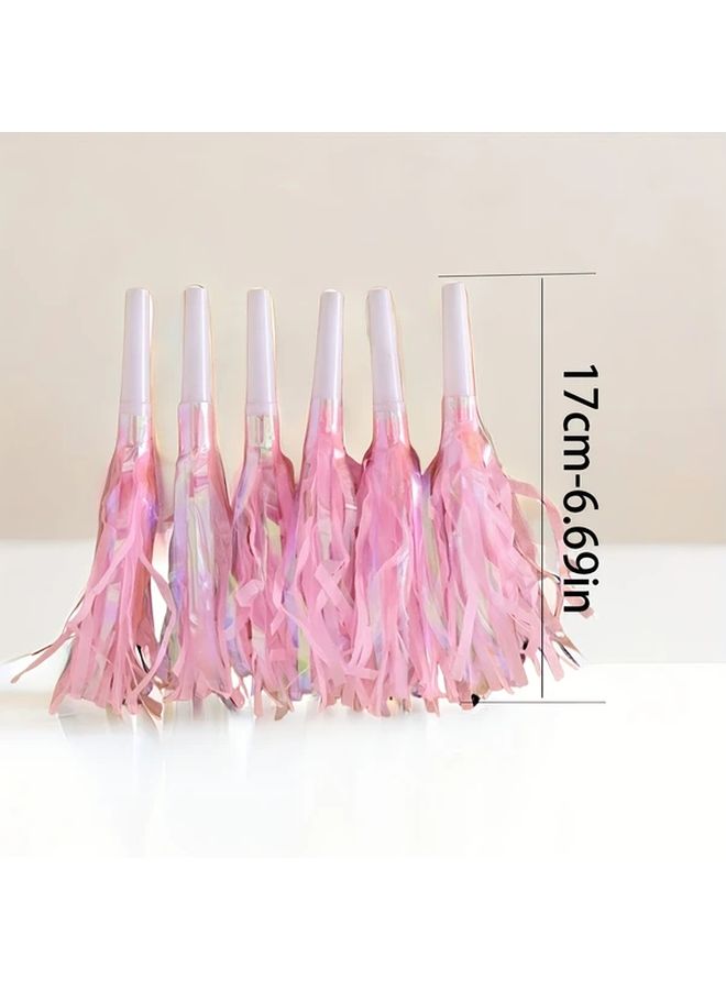Purple Plastic Tassel Party Whistles for Bachelor Celebrations Festive Events and Holiday Camp Cheering Supplies - Image 4