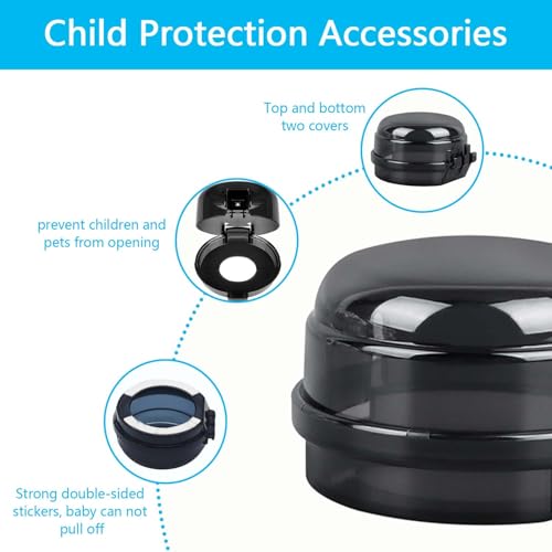 ADULLPONY Gas Stove Knob Safety Covers: 6Pcs Child Proof Stove Covers Diameter 0.14 inches, Non-Universal Baby Proof Oven knobs Locks for Only Height Under 1.65" - Image 4