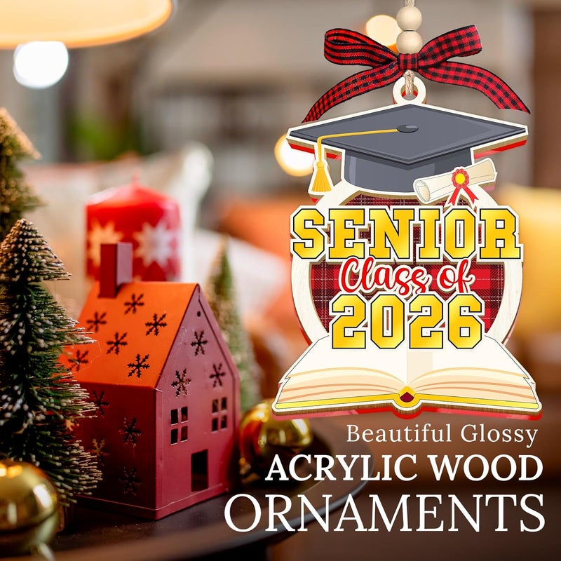 HEXMOZ Graduation Ornaments Class of 2026 - Senior 2026 Ornament - Graduation Gift for High School, College Seniors, Congratulations Gifts for Last Year Students - Xmas Ornaments Decorations - Image 5