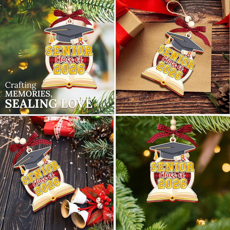 HEXMOZ Graduation Ornaments Class of 2026 - Senior 2026 Ornament - Graduation Gift for High School, College Seniors, Congratulations Gifts for Last Year Students - Xmas Ornaments Decorations - Image 3