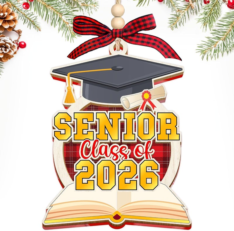HEXMOZ Graduation Ornaments Class of 2026 - Senior 2026 Ornament - Graduation Gift for High School, College Seniors, Congratulations Gifts for Last Year Students - Xmas Ornaments Decorations - Image 1