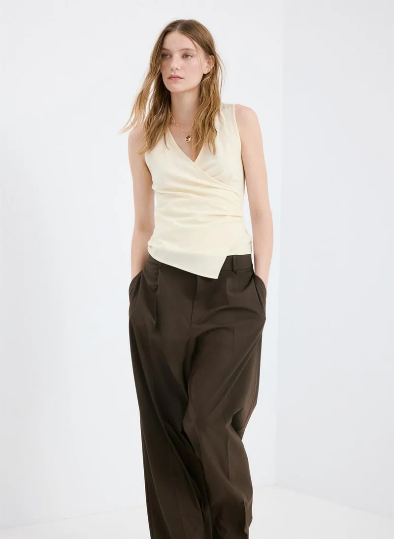 MANGO Asymmetric crossover top