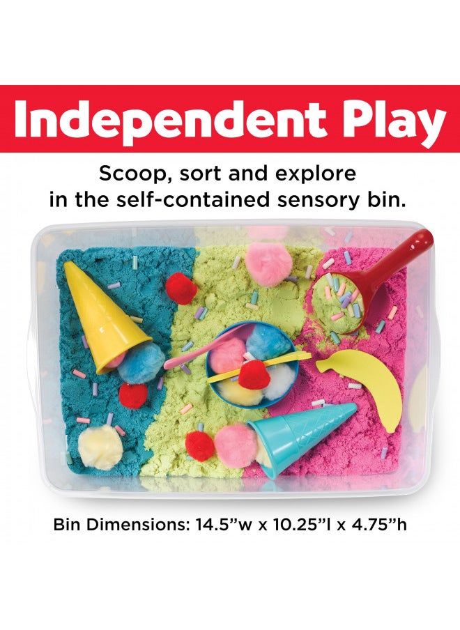 Creativity for Kids - Creativity for Kids Sensory Bin: Ice Cream Shop Playset - Pretend Play, Early Learning Fine Motor Skills Toys for Girls and Boys, Toddler Sensory Toys - Image 1