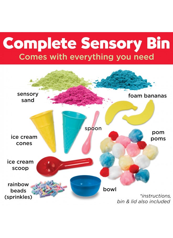 Creativity for Kids - Creativity for Kids Sensory Bin: Ice Cream Shop Playset - Pretend Play, Early Learning Fine Motor Skills Toys for Girls and Boys, Toddler Sensory Toys - Image 1