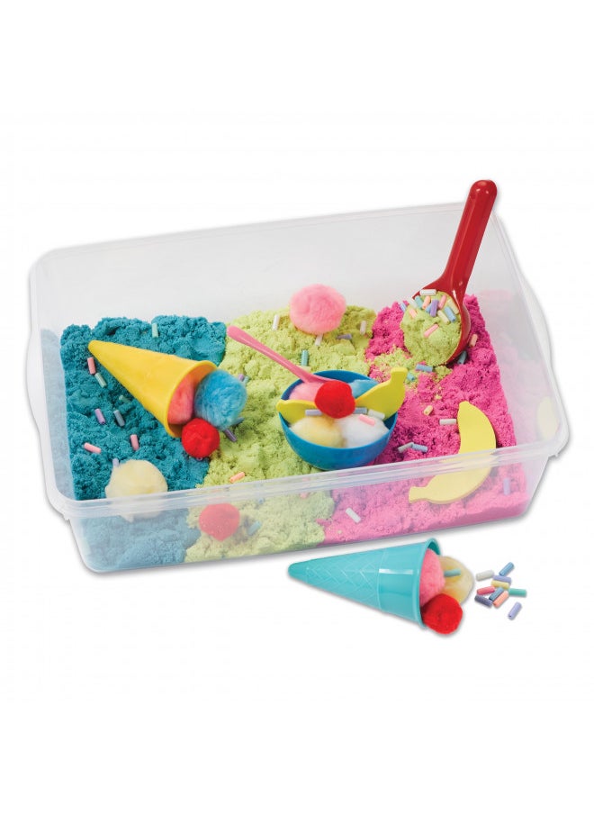 Creativity for Kids - Creativity for Kids Sensory Bin: Ice Cream Shop Playset - Pretend Play, Early Learning Fine Motor Skills Toys for Girls and Boys, Toddler Sensory Toys - Image 1