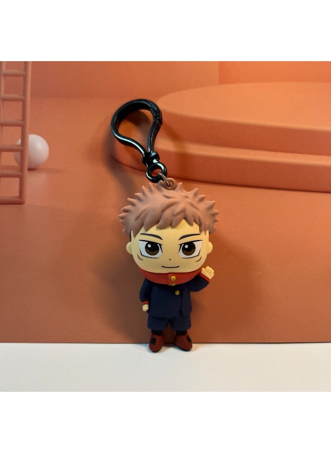 Generic Yuji Itadori PVC Keychain Jujutsu Kaisen Anime Charm  - Image 1
