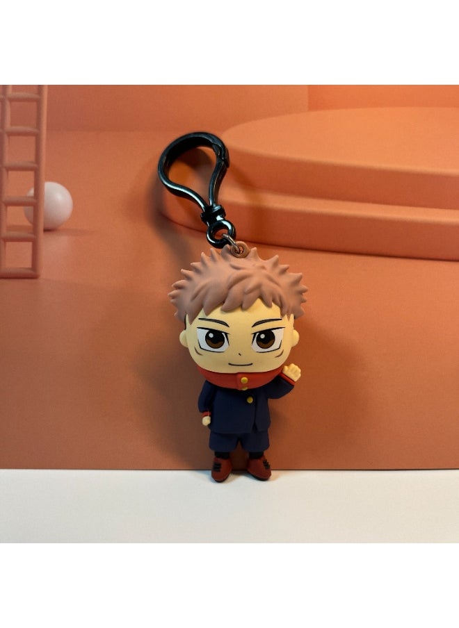 Generic Yuji Itadori PVC Keychain Jujutsu Kaisen Anime Charm  - Image 4
