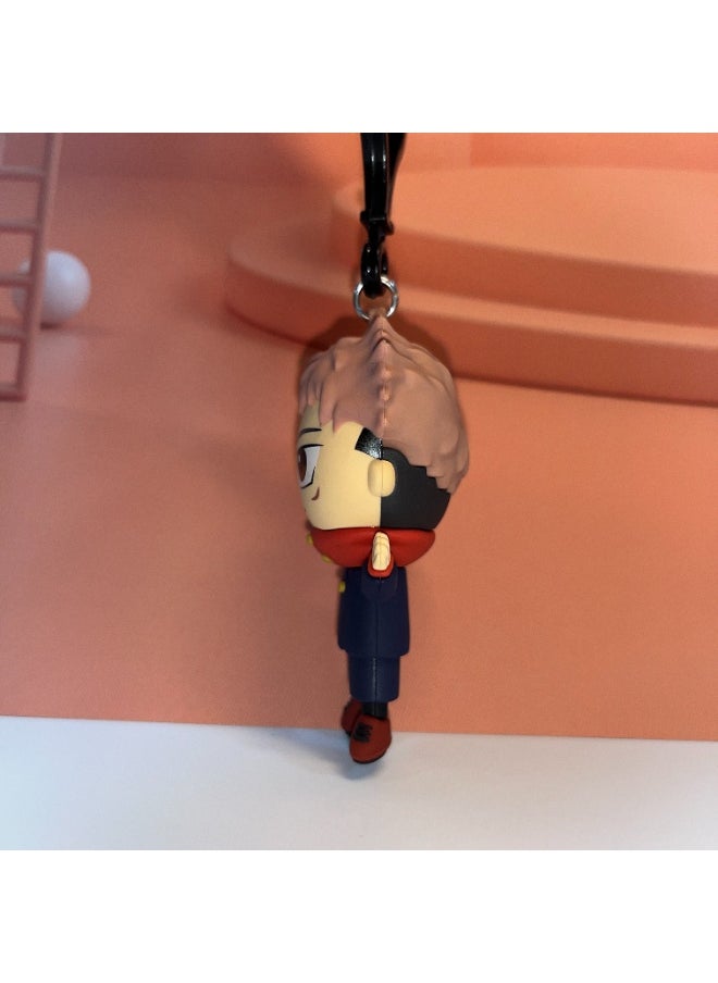 Generic Yuji Itadori PVC Keychain Jujutsu Kaisen Anime Charm  - Image 3