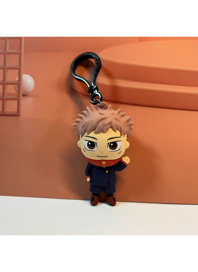 Generic Yuji Itadori PVC Keychain Jujutsu Kaisen Anime Charm  - Image 2