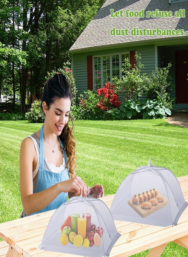 TEMOGU 7 Pack Food Covers for Outdoors Mesh Screen Include Food Tents 1 Extra Large (40"X 24") & 6 Standard (17"X 17") Collapsible and Reusable Mesh Covers for Outside, BBQ Party Supplies, Fruit - Image 5