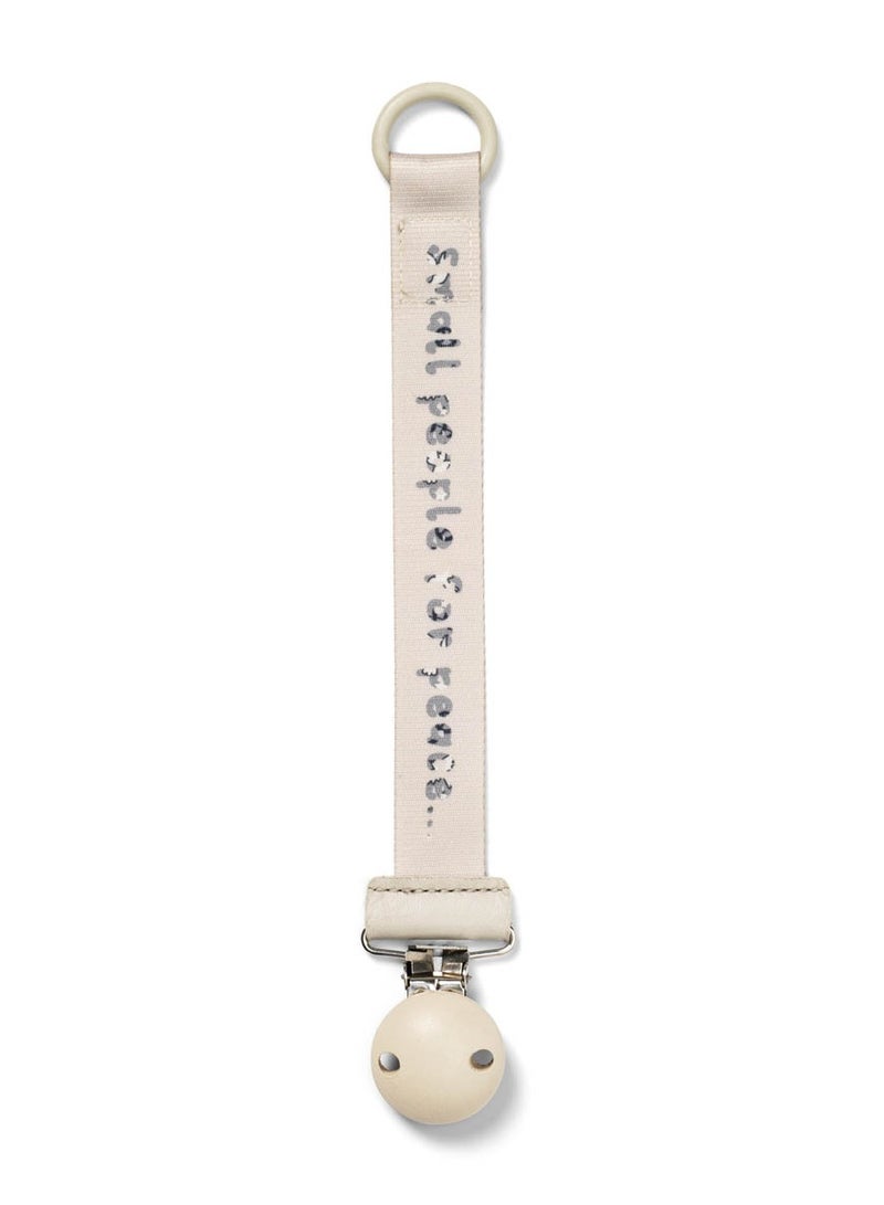 Elli Junior Elodie Details -Pacifier Clip Wood - Small People For Peace - Image 1