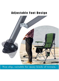 Camping Folding Chair, Heavy Duty Foldable Beach Chair with Cup Holder and Carrying Bag, Portable Camping Chair with Armrests for BBQs, Garden, Picnic Outdoor/Indoor (Green) - pzsku/Z63B27BAB266F8684708AZ/45/_/1733378891/29f5624b-7d0c-441b-a034-f50cb89f6f1d