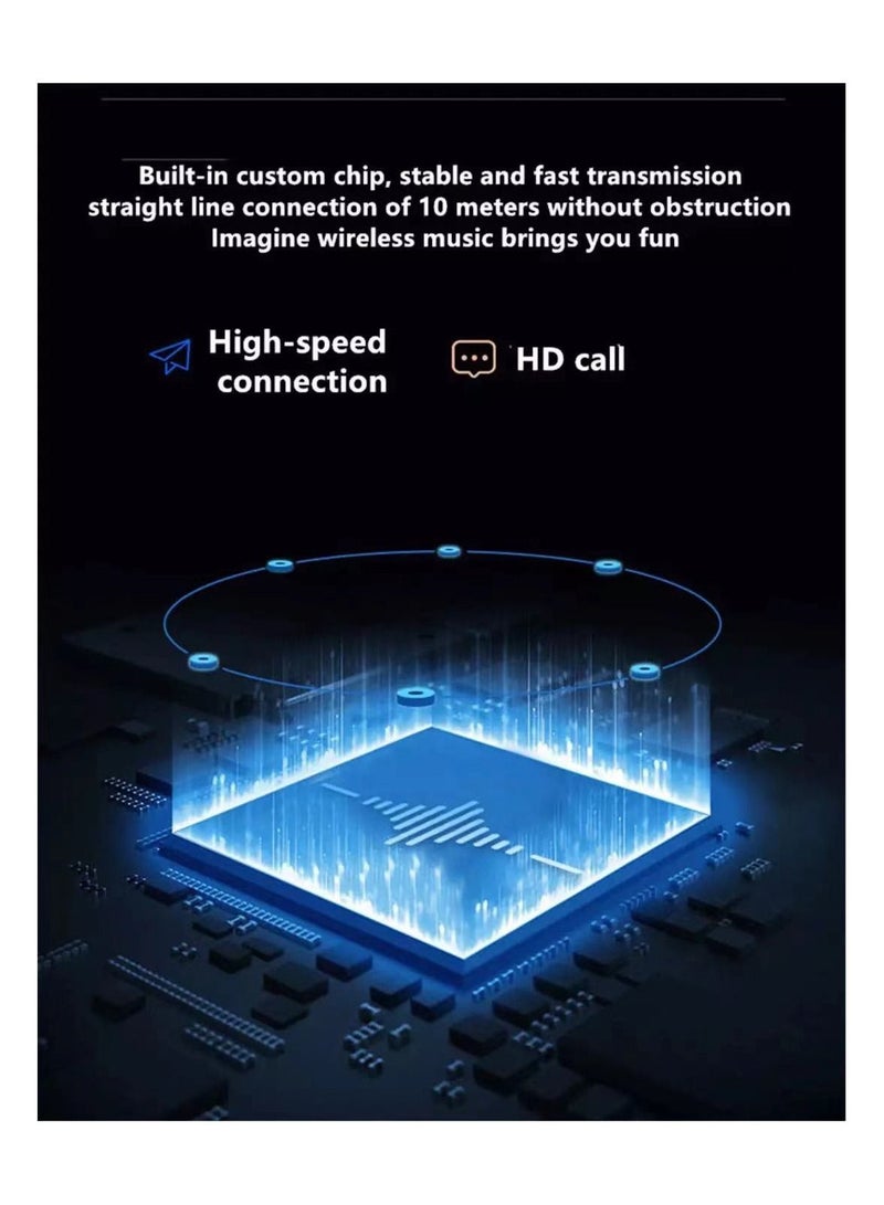 Wireless Bluetooth Speakers Outdoor Loud Portable Car Plug-In Subwoofer Home Mini Small Audio(Red) - Image 3