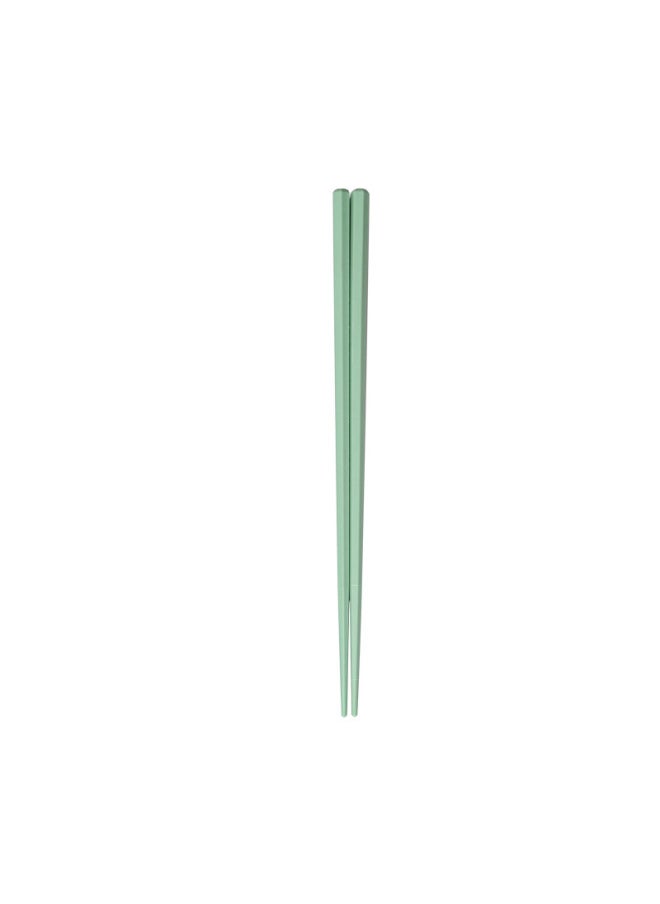 Generic - Japanese-style Alloy Chopsticks Hexagonal Non-slip Macaron Color Household Meal Sharing One Person Chopsticks Community Group Purchase In Stock Wholesale-Color:Emerald Green-Specifications:22.5 [macaron Hexagonal Chopsticks]] - Image 1