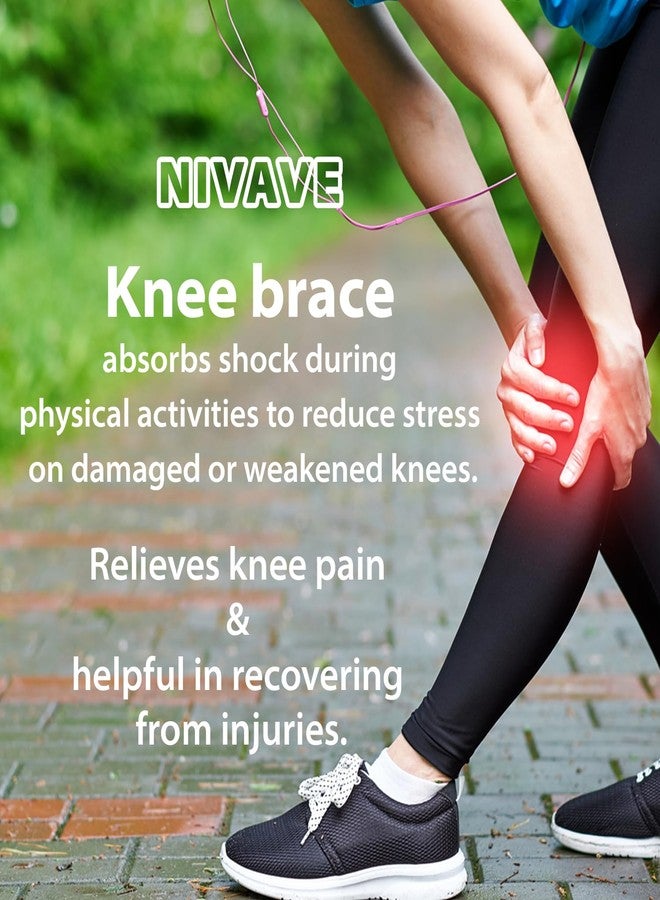 Nivave neoprene blend Knee support fully adjustable brace, Knee Cap Open Patella support for Knee Pain, Activities, Arthritis, and Protection for Men and Women (Universal, Black, 1) - Image 4