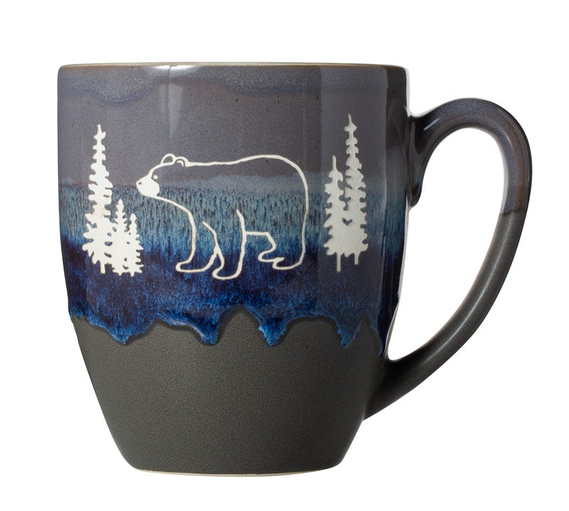 Cape Shore Freeport Etched Stoneware 18oz Mug, Multiple Styles Available (Bear) - Image 1