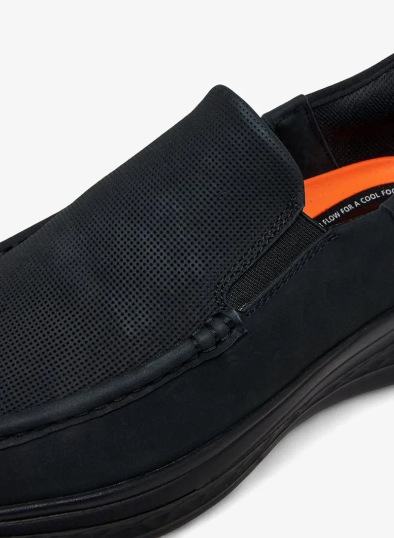 Le Confort BLACK Men Slip-On Leather Loafers for Men | Best Price UAE
