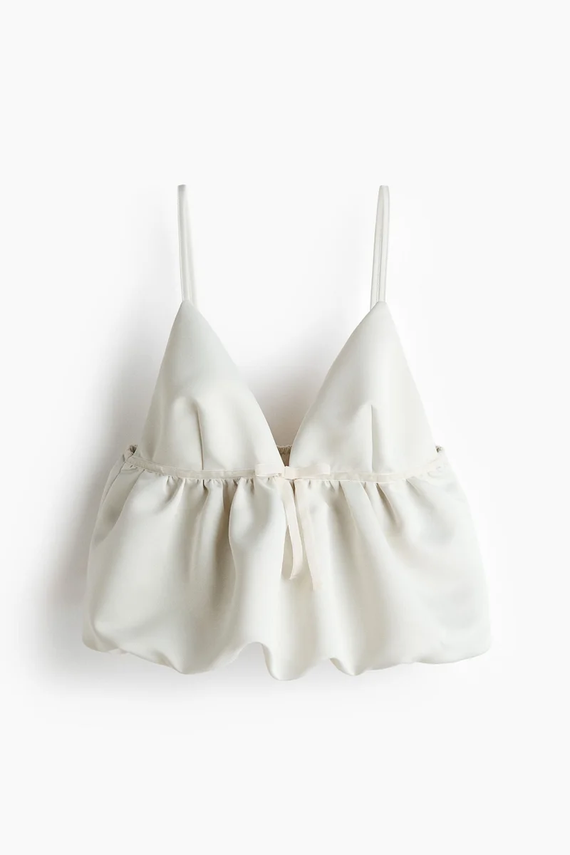 H&M Bubble-hem strappy top