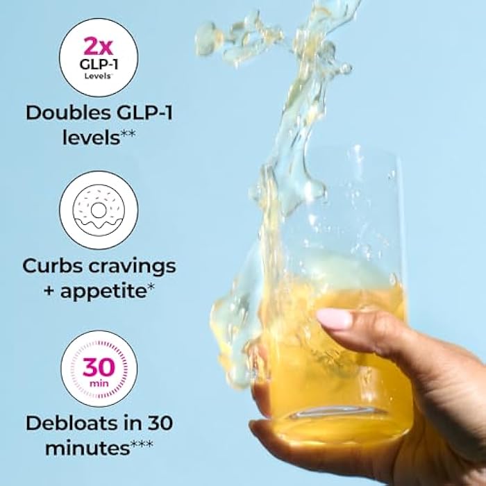 HUM Flatter Me Fiber GLP-1 Booster – Fiber Supplement for Women & Men, Prebiotics & Enzymes for Weight Support, Reduce Bloating, Double GLP-1 Levels, Digestive & Gut Health (10 Servings) - Image 2