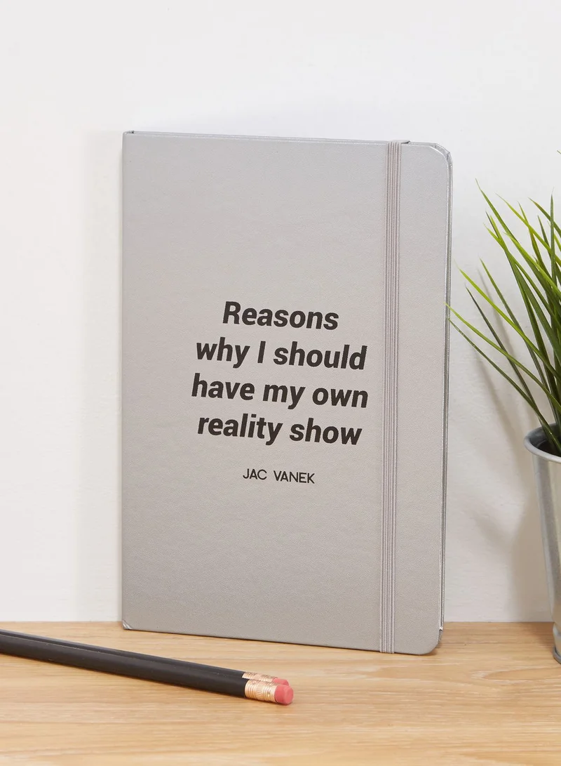 Jac Vanek Reality Show Notebook