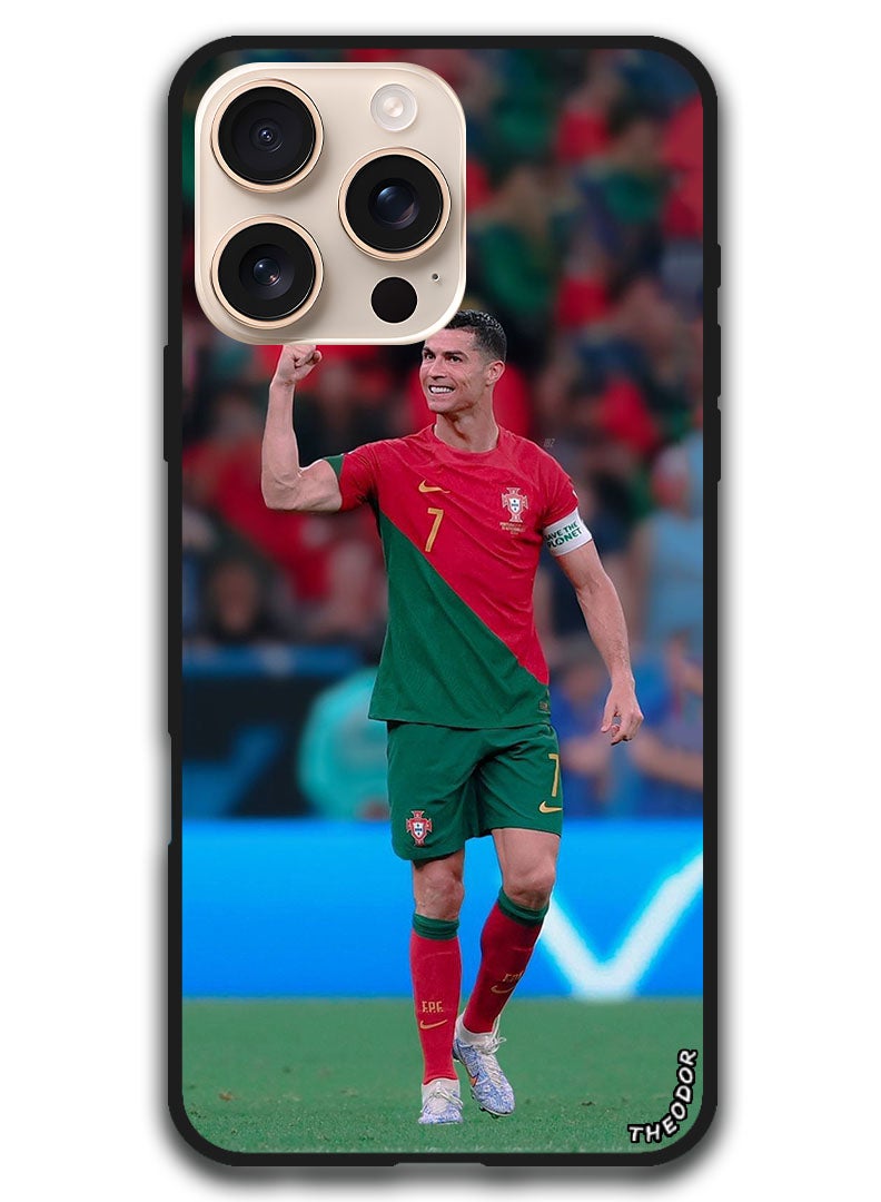 Theodor Protective Case Anti Scratch Shock Proof Bumper Cover For iPhone 16 Pro (6.3)-inch Ronaldo 4 - Image 1