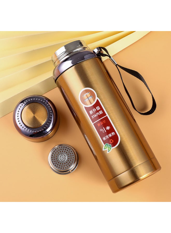 316 Stainless Steel Handle Star Pot Large Capacity Sports Kettle Portable Mountaineering Gift Business Meeting Vacuum Cup