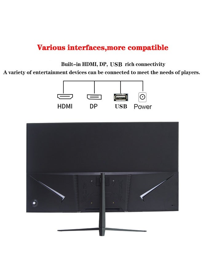 27 Inch IPS Gaming Monitor 165Hz with FHD (1920x1080)Display, Built-In Speakers, 1ms ,Colorful LED Backlit, HDMI DP and USB Port with 5-Way Stick Power/Menu Button