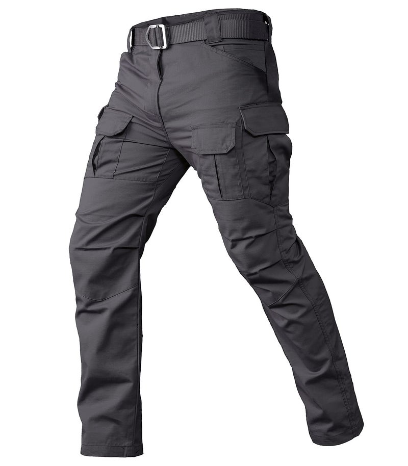 CARWORNIC Gear Men's Tactical Cargo Pants Waterpoof Lightweight Rip Stop EDC Military Combat Trousers Dark Grey - Image 1