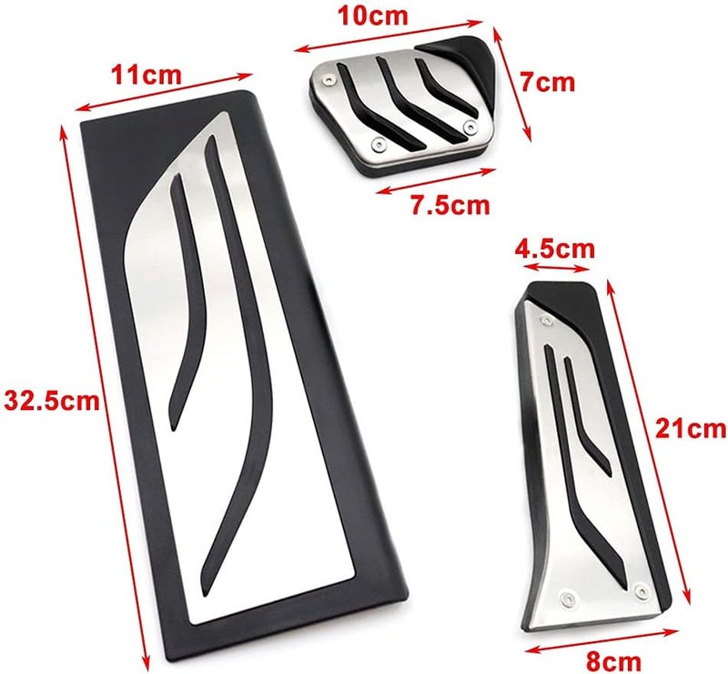 Wivplex 3-Piece Car Foot Pedal Set for BMW - Image 2
