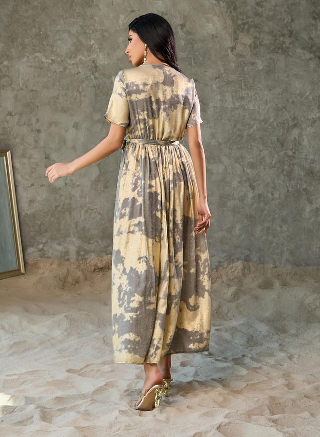 ستايلي فستان ماكسي بتأثير تاي داي - Image 4