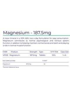 VALUPAK Magnesium 187.5Mg Tablet 30'S  - Image 2