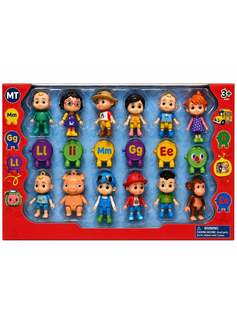MT Co Co mlon 18-Piece Mini Collectible Figure Set