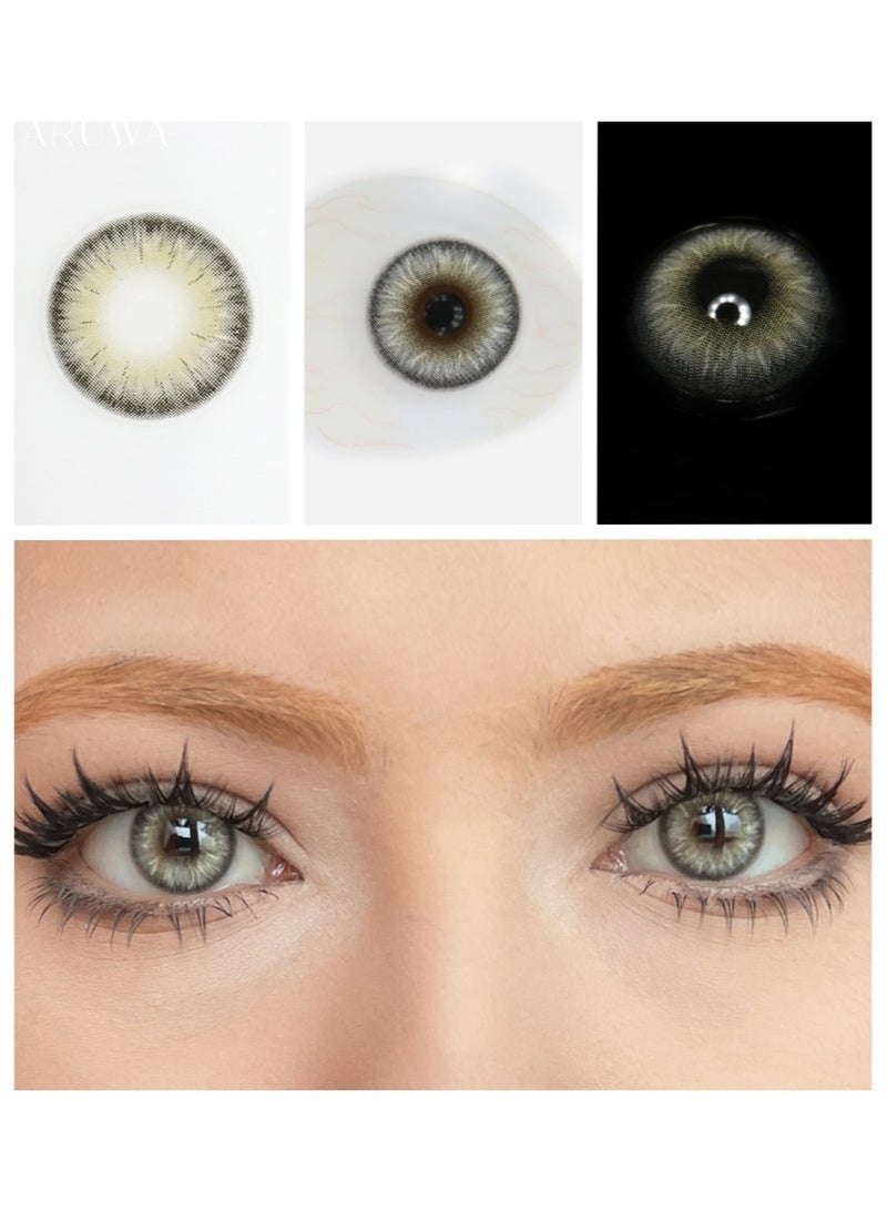 أروى النخيل الأخضر ميلودي السنوي الملونة للجنسين العدسات اللاصقة التجميلية ، لا التكبير. - Image 4