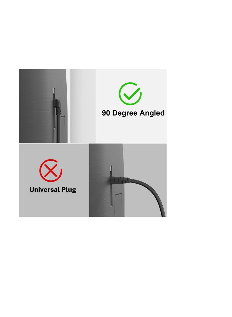 Terabyte 2 Pin Mains Power Lead Figure 8 IEC C7 Cable for Samsung, LG, Sony, Sharp LED TV, PS4 PS3 and HP ENVY/OfficeJet, Canon Brother, Dymo LabelWriter Printer（1.5m / 6FT） - Image 3