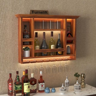 Furnelift Sheesham Wood Wall Mounted Wine Rack Mini Bar Cabinet for Home Handcrafted Elegance Teak Finish - pzsku/Z63B340FA380A5989A67EZ/45/1746633679/e7eff539-c67c-4d5e-9e4e-c4807cc78a0b