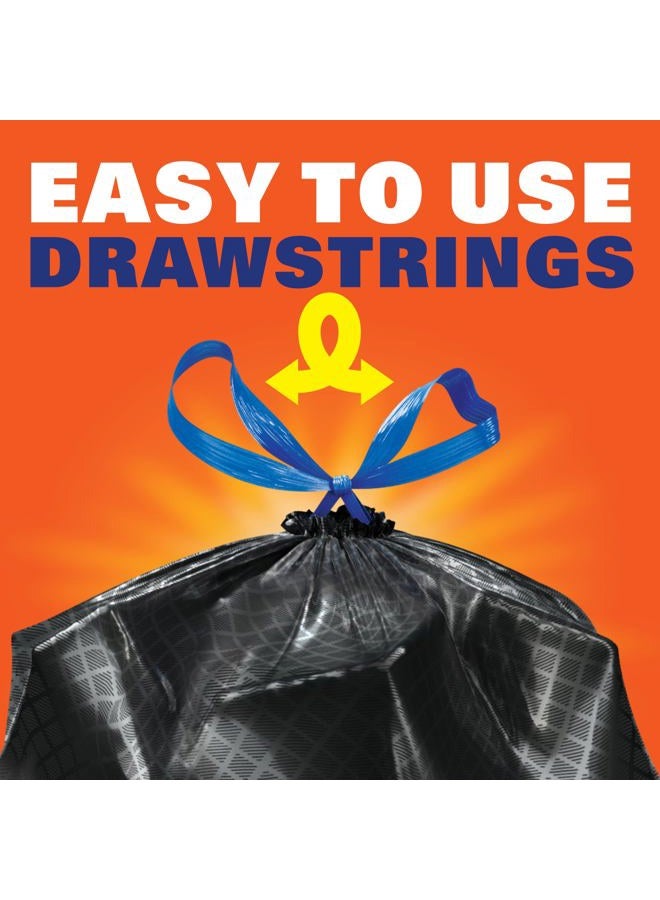 Hefty Ultra Strong Multipurpose Large Trash Bags, Black, White Pine Breeze Scent, 30 Gallon, 50 Count - Image 5