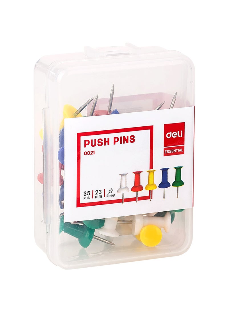 Deli E0021 Push Pins - 23mm, 1", Assorted Colors - Image 4