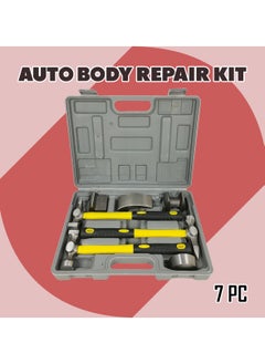 DEFAONS 7 Pcs Auto Body Repair Kit Car Body Repair Hammer 3 + Dolly 4 Set DEFAONS  - Image 1